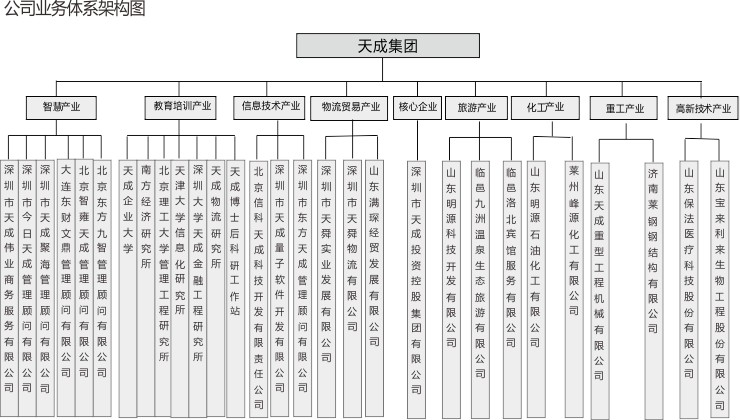 公司业务体系架构图