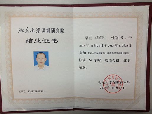 结业证书