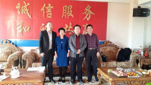 孙明高博士一行到唐山东方华盛公司考察学习