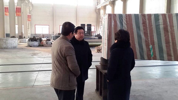 孙明高博士在唐山东方华盛公司实地参观考察