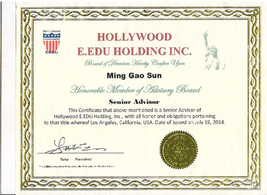 美国好莱坞高级教育顾问