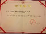 热烈祝贺深圳市天成投资集团有限公司荣获“广东省管理咨询机构50强”
