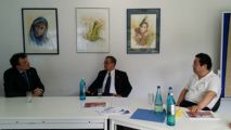天成大学孙明高校长应邀与德国德中学院院长商讨合作事宜